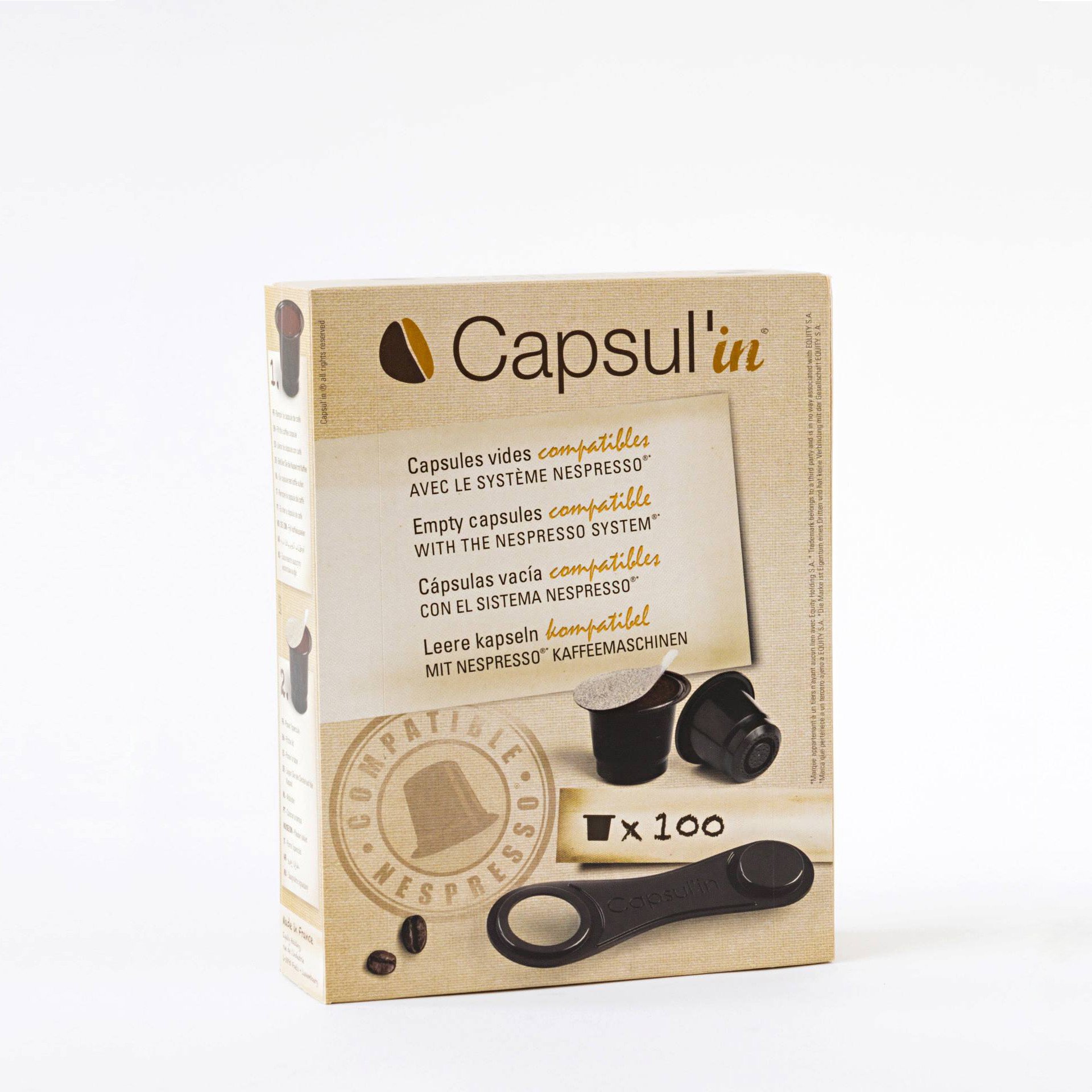 Capsules compatibles Nespresso à remplir - Capsul'In